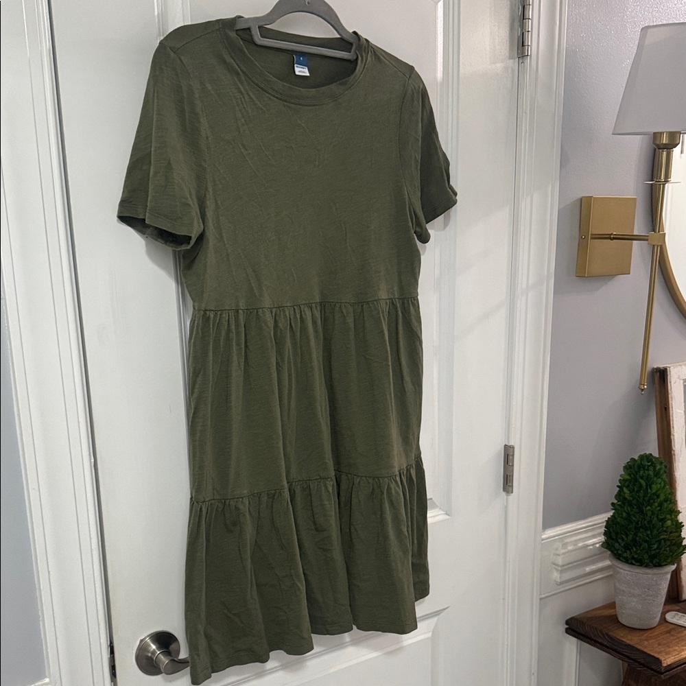 Old Navy Khaki Green Mini Dress